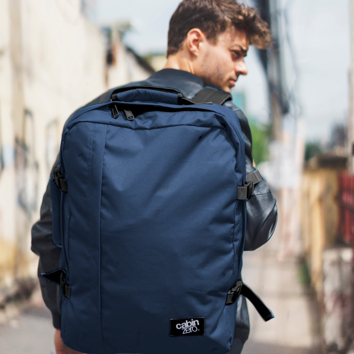 Navy Blue Classic 44L Backpack by CabinZero