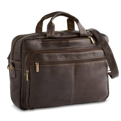 Dorado Leather Fan File Briefcase  765-528
