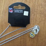 Green Bay Packers Crystal Adorned Flip Flop Necklace