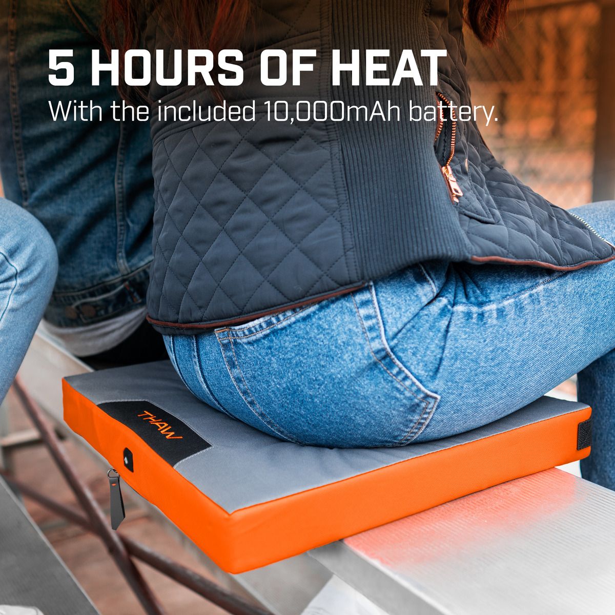 Rechargable Heated Seat Pad - Battery Included